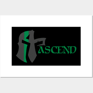 ASCEND Green Line Posters and Art